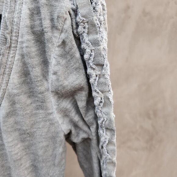 Free people gray embroidered henley - Picture 8 of 9